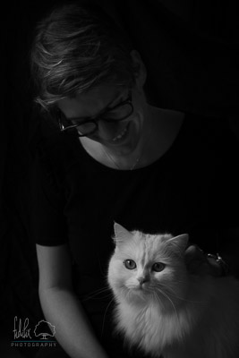 Portrait mit Katze